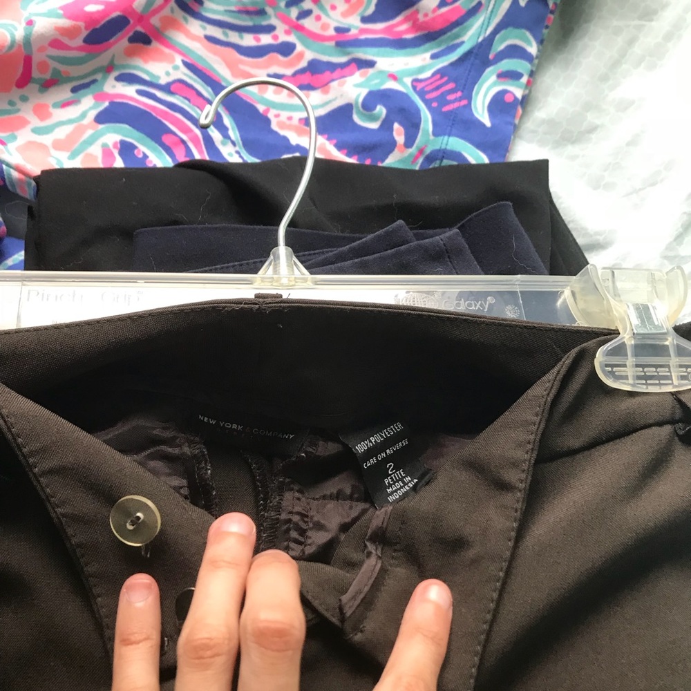 Dark Brown Petite Dress Pants